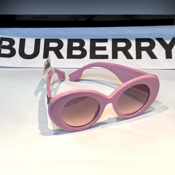 Burberry BE4370-U 4029/5M Pink Margot Round Sunglasses - Picture 5 of 13